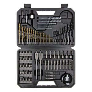 Set 103 Accesorii Bosch Profesional, biti, burghie lemn, metal, zidarie, adaptor, chei tubulare, suport universal, carote, zencuitor