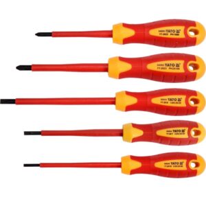 Set 5 surubelnite izolate pentru electricieni, Yato YT-2827 VDE,1000V