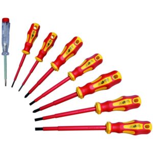 Set 8 surubelnite electrician izolate 1000V, VDE/GS, BGS Germany