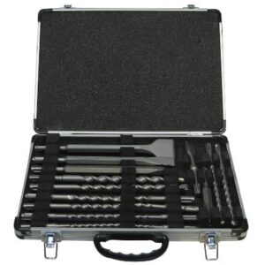 Set burghiu / dalta sds plus Makita, 17 piese, cutie aluminiu