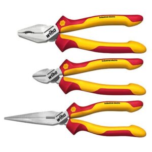 Set clesti pentru electricieni, izolati la 1000V, WIHA, 3 piese
