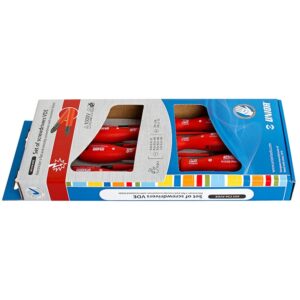 Set de surubelnite VDE izolate si tester de tensiune, marca Unior compus din 6 piese