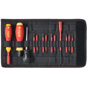 Set surubelnita dinamometrica si biti izolati la 1000V, WIHA, 13 piese