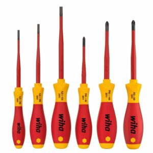 Set surubelnite izolate cu cap subtire, WIHA SoftFinish slimFix, drepte si PH, 6 piese